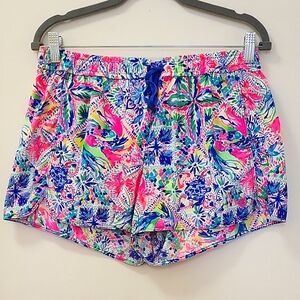 Lilly Pulitzer “Dancing On The Deck” Run Around Women's Shorts Large EUC